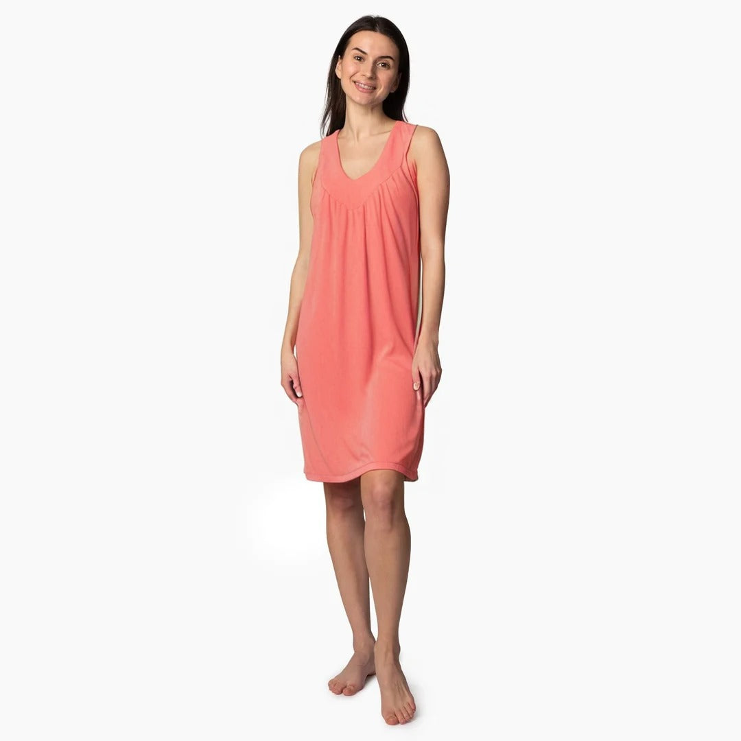 Women's Moisture Wicking Gathered Tank Nightgown